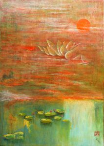 Lotus au bord de l'eau
